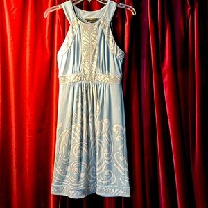 BCBGMaxAzria printed breezy sleeveless summer dress, size XSP.